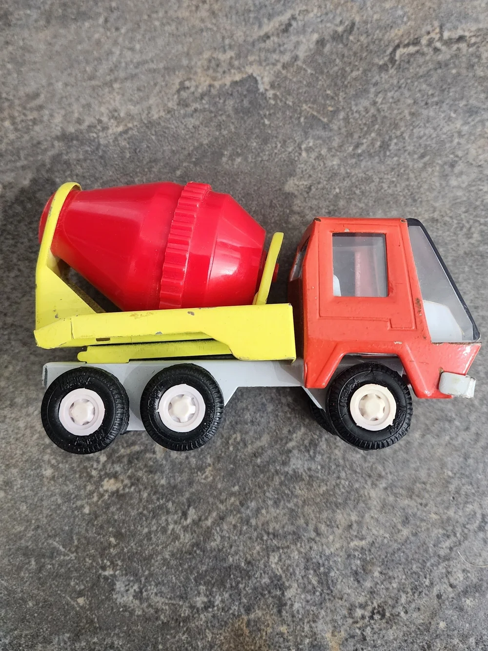 Vintage 70s Pressed Steel Lot Of 5 Tonka & Miniflex- Cement Truck, Firetruck
